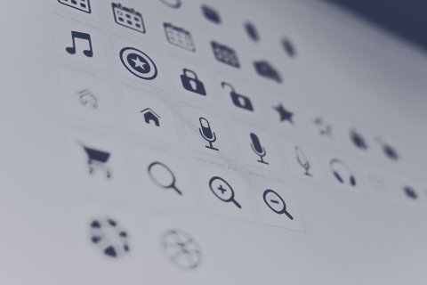 Photo of a screen showing a list of icons