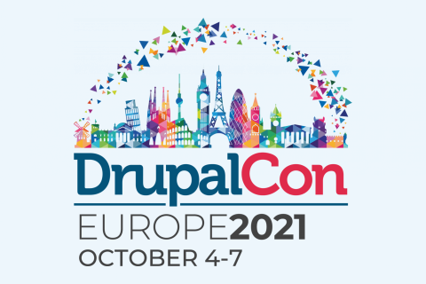 DrupalCon europe 2021 illustrated banner