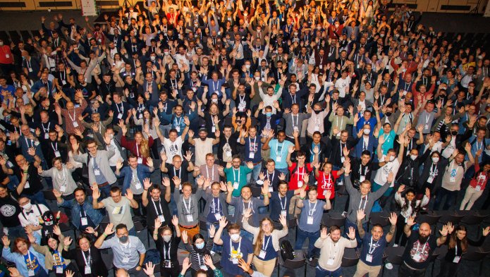 Photo of the drupal community at DrupalCon 2023