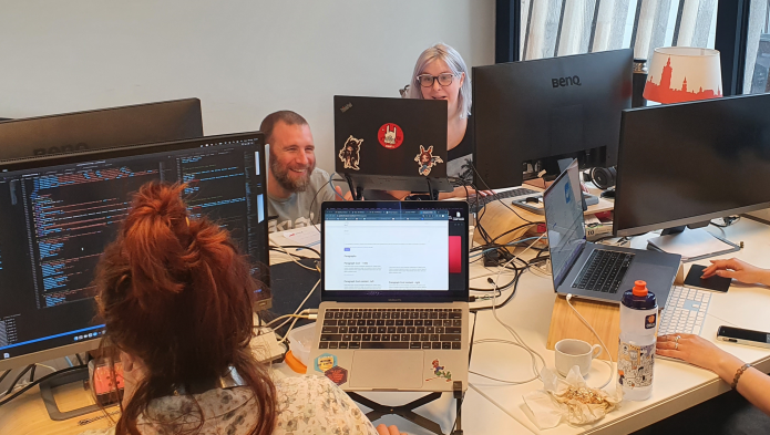 Photo of the front-end office