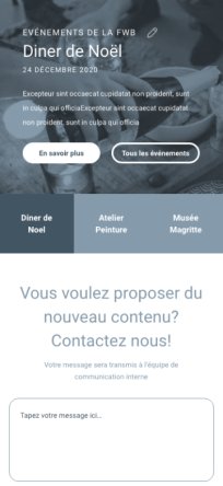Fédération Wallonie Bruxelles site mobile 
