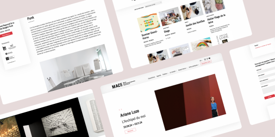 images du site du musée d'art contemporain 