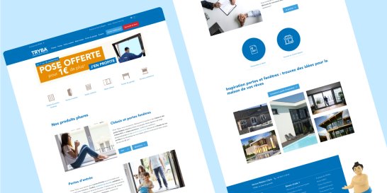 page du site web Tryba
