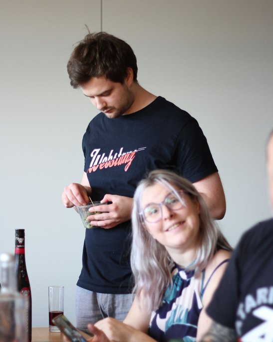 L'équipe en apéro